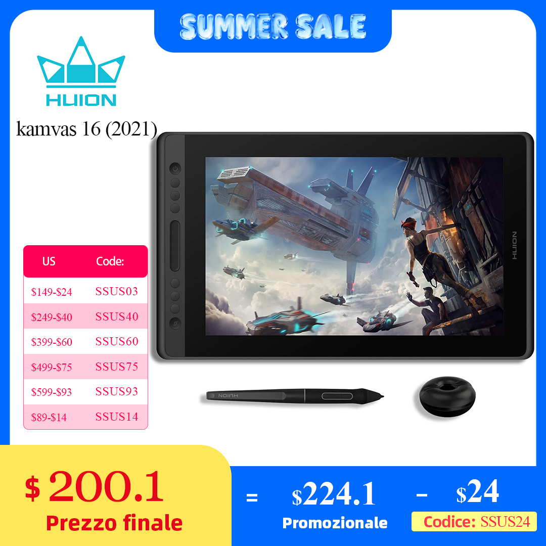 Huion Tablet Accessories - HUION وصل حديثا كامفاس 16(2021) شاشة
