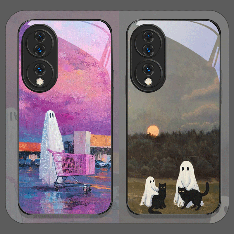 Huawei Mate 60 - غطاء هاتف من الزجاج المقوى مطبوع