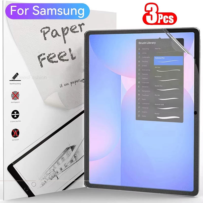 Samsung Tablet S10 Accessories - 3 قطع من واقي الشاشة بملمس