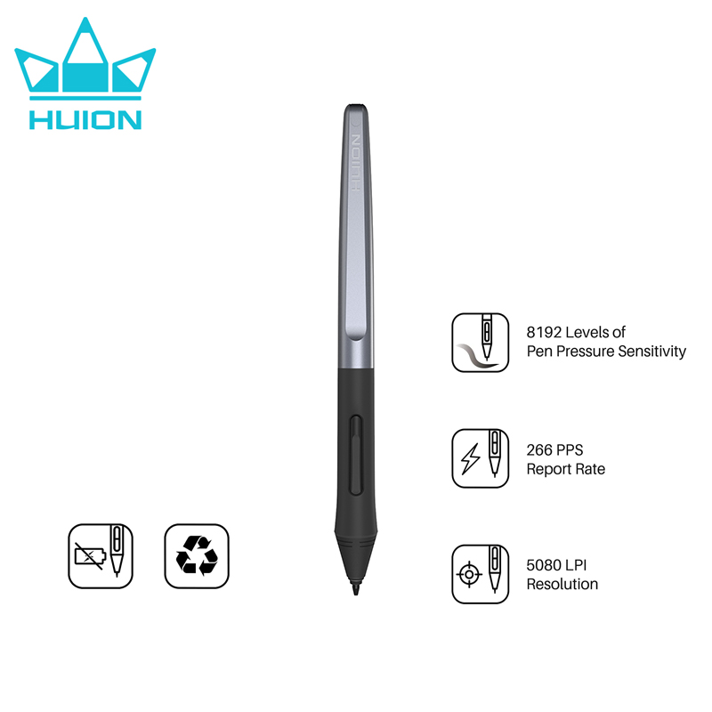 Huion Tablet Accessories - قلم رقمي من HUION PW100 بدون