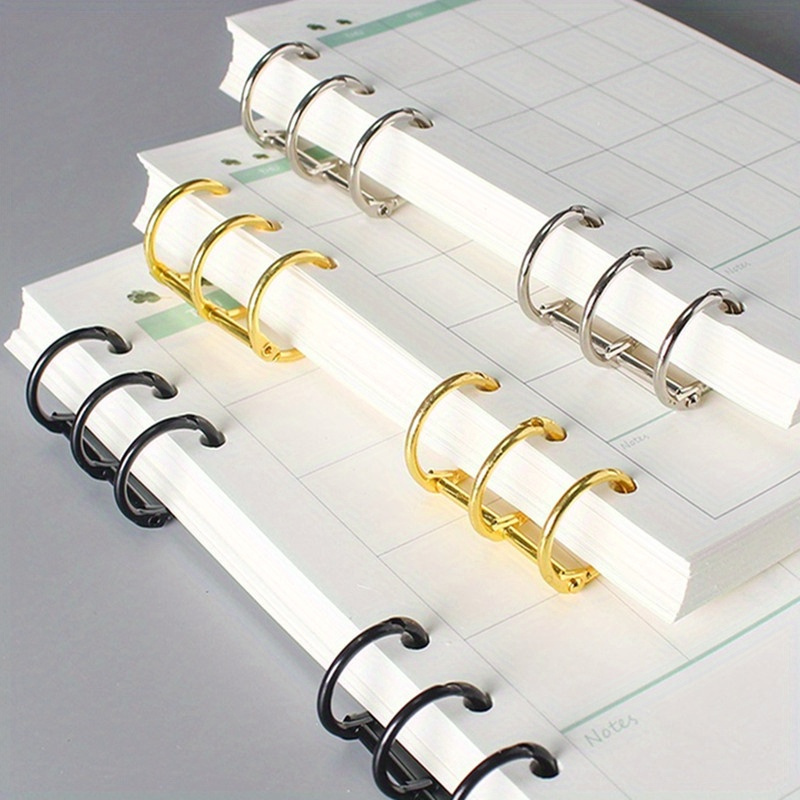 Laptop Tablet Accessories - 10 قطع حلقات معدنية لربط الأوراق،