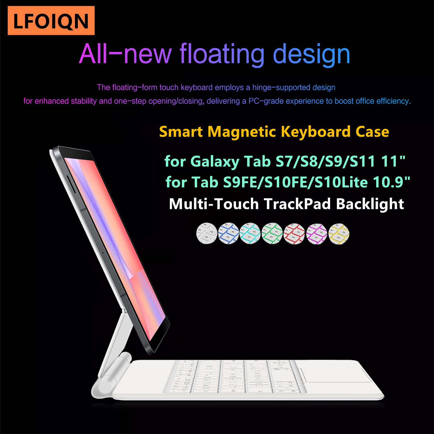 Samsung Tablet With Accessories - لوحة مفاتيح سحرية LFOIQN لجهاز سامسونج