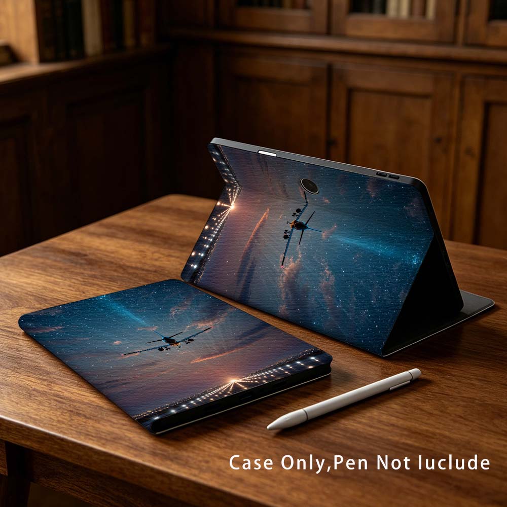 Realme Tablet Accessories - حافظة تابلت بتصميم سماء مرصعة بالنجوم