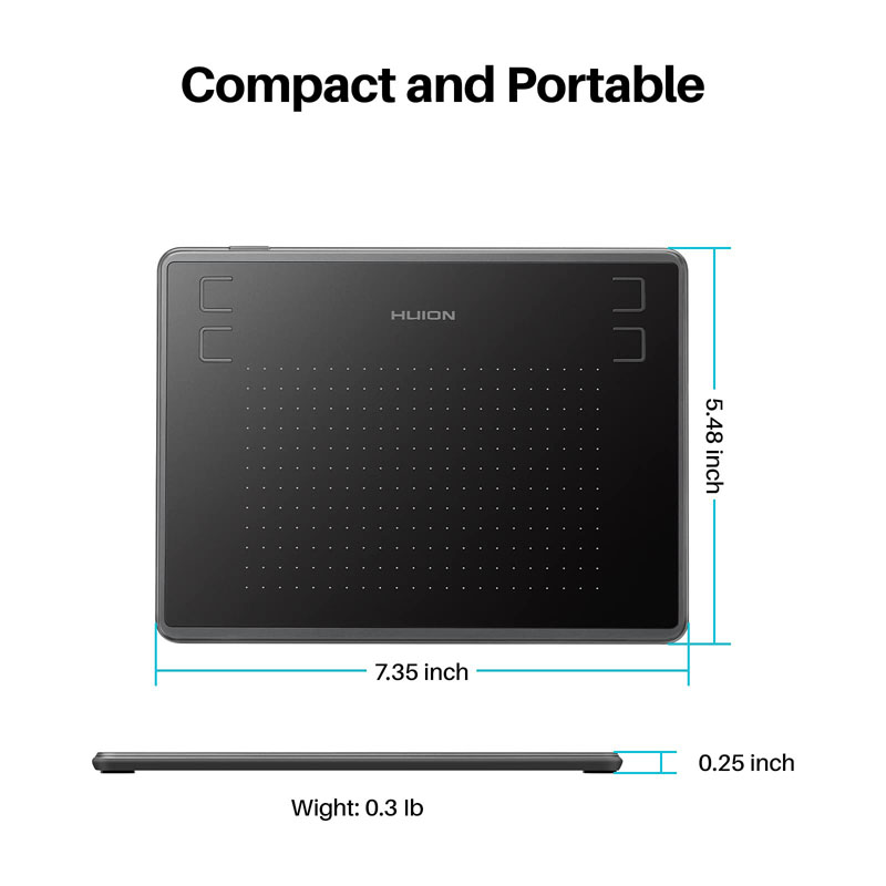 HUION H430P أقراص رقمية مايكرو - مراجعة Huion Tablet Accessories وسعره