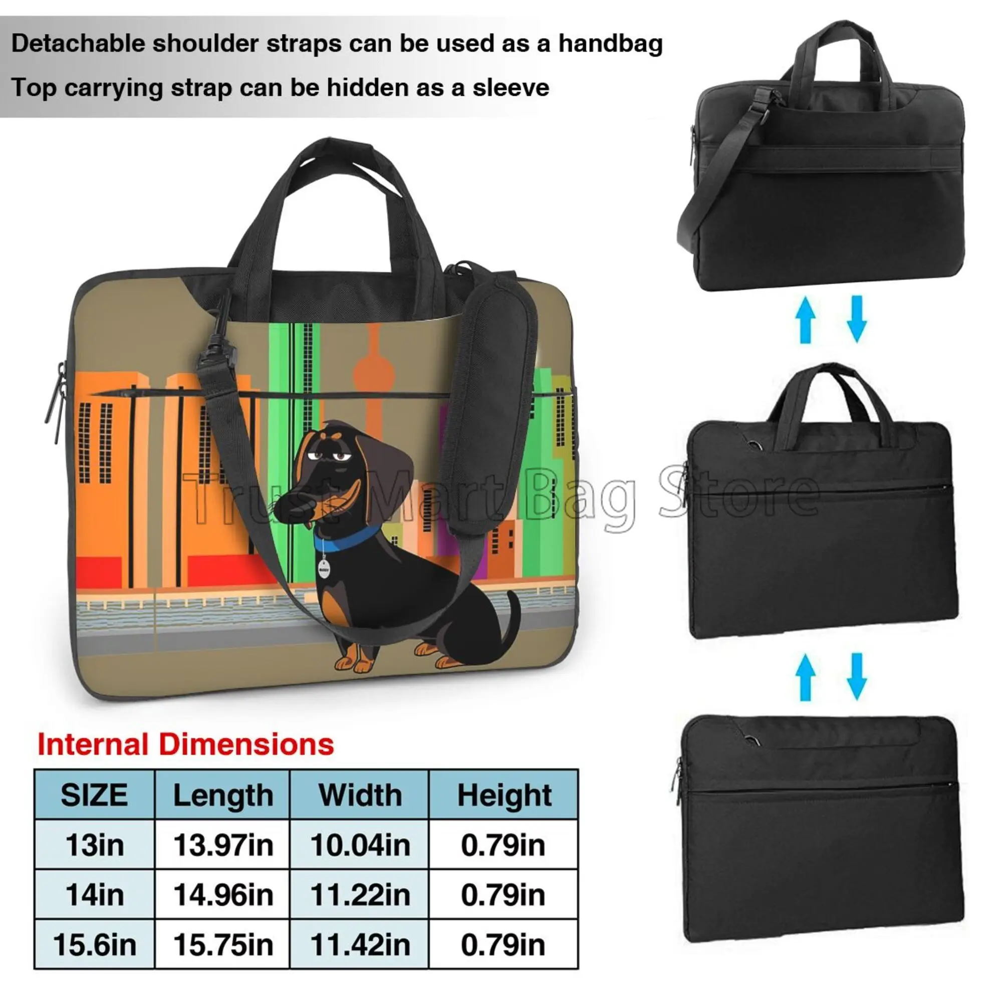 Dachshund طباعة حقيبة حمل الكم - مراجعة Tablet Accessories Bag وسعره