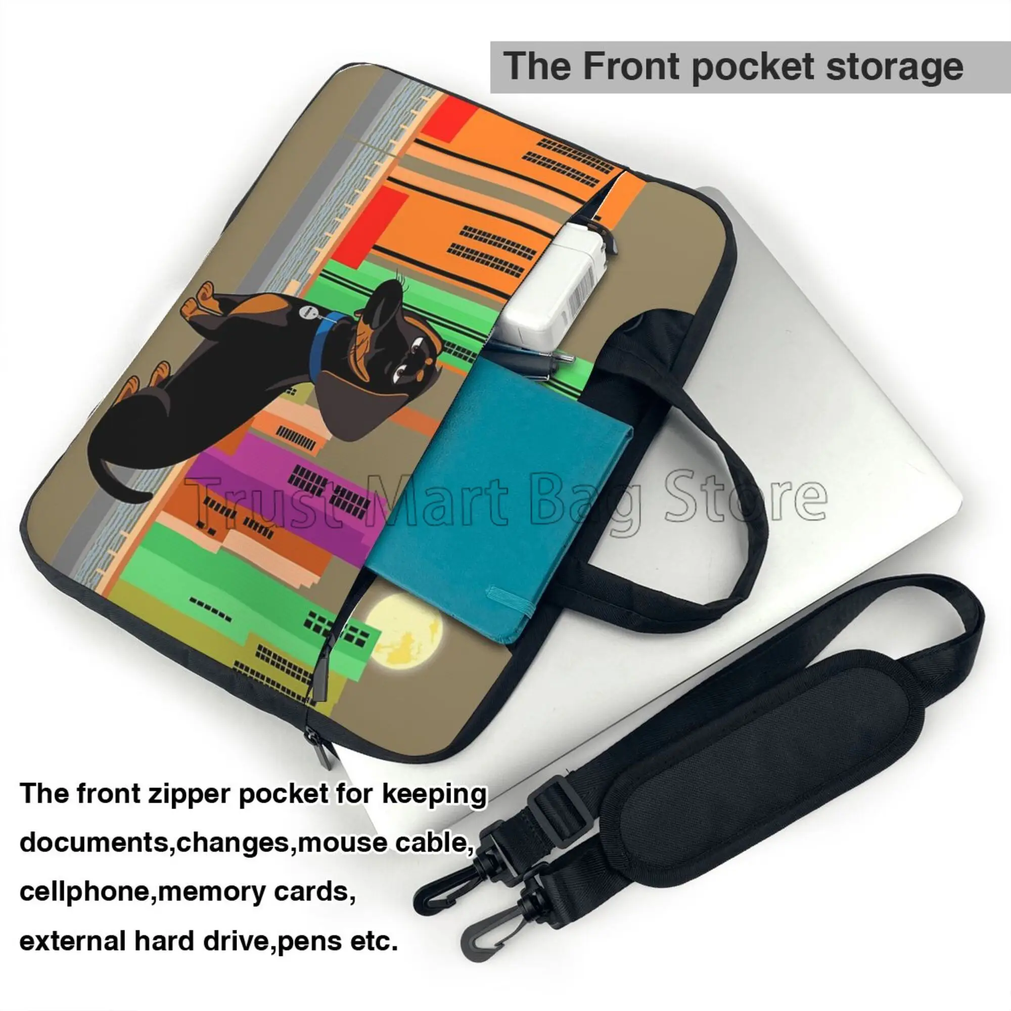 Dachshund طباعة حقيبة حمل الكم - مراجعة Tablet Accessories Bag وسعره