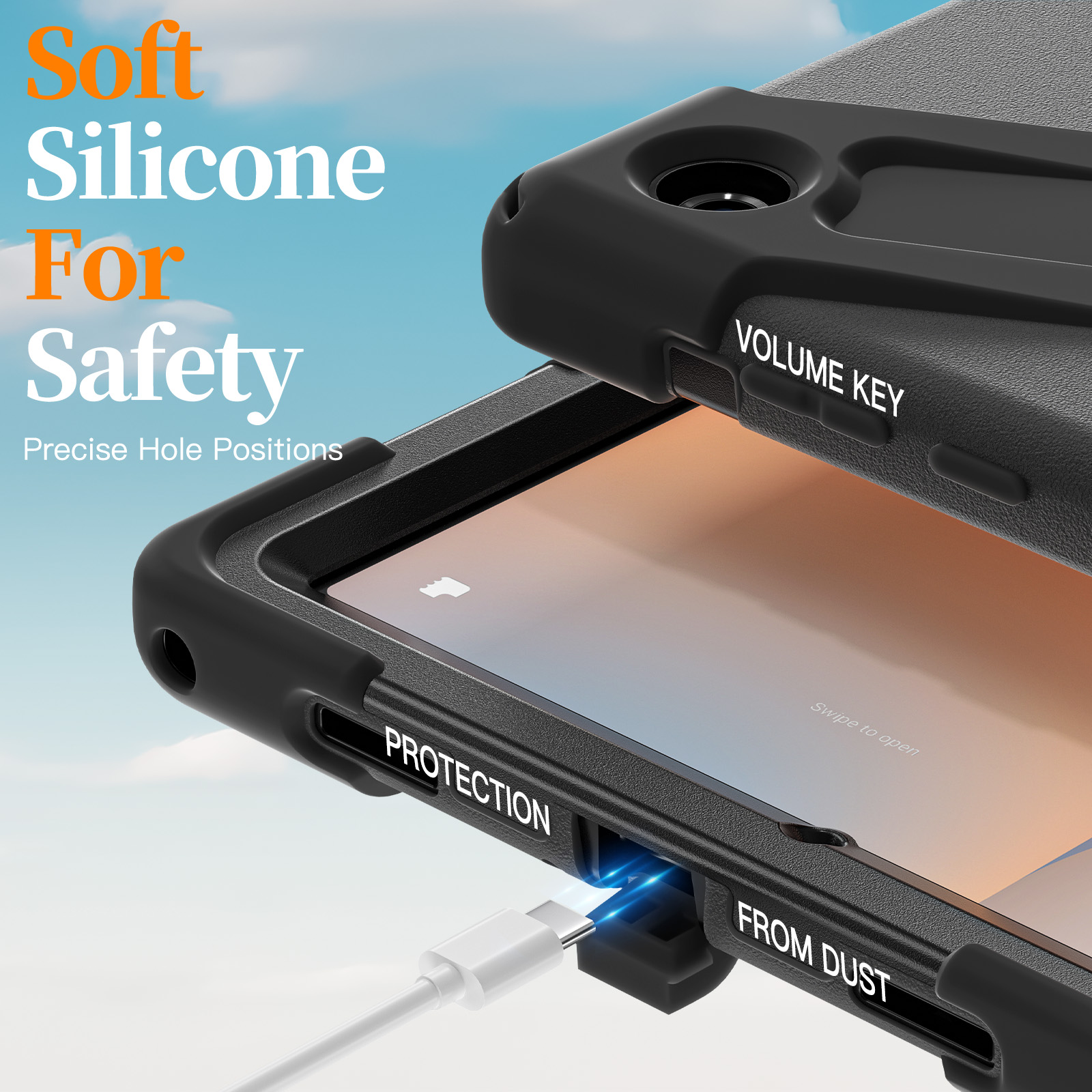أجيويو 360 °   غطاء دوار متين  - مراجعة Blackview Tablet Accessories وسعره
