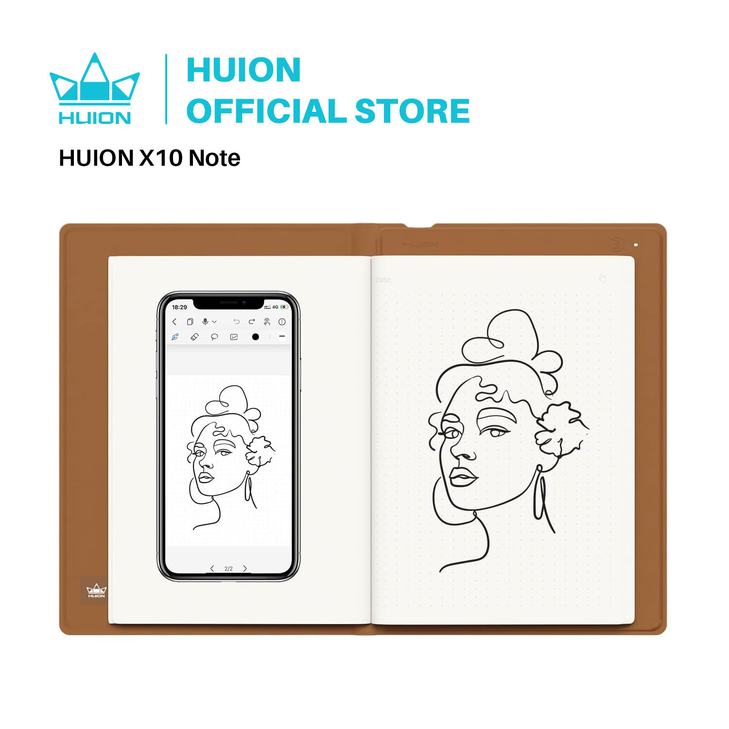 لوح رسم رقمي HUION Note 2 في 1 - مراجعة Huion Tablet Accessories وسعره