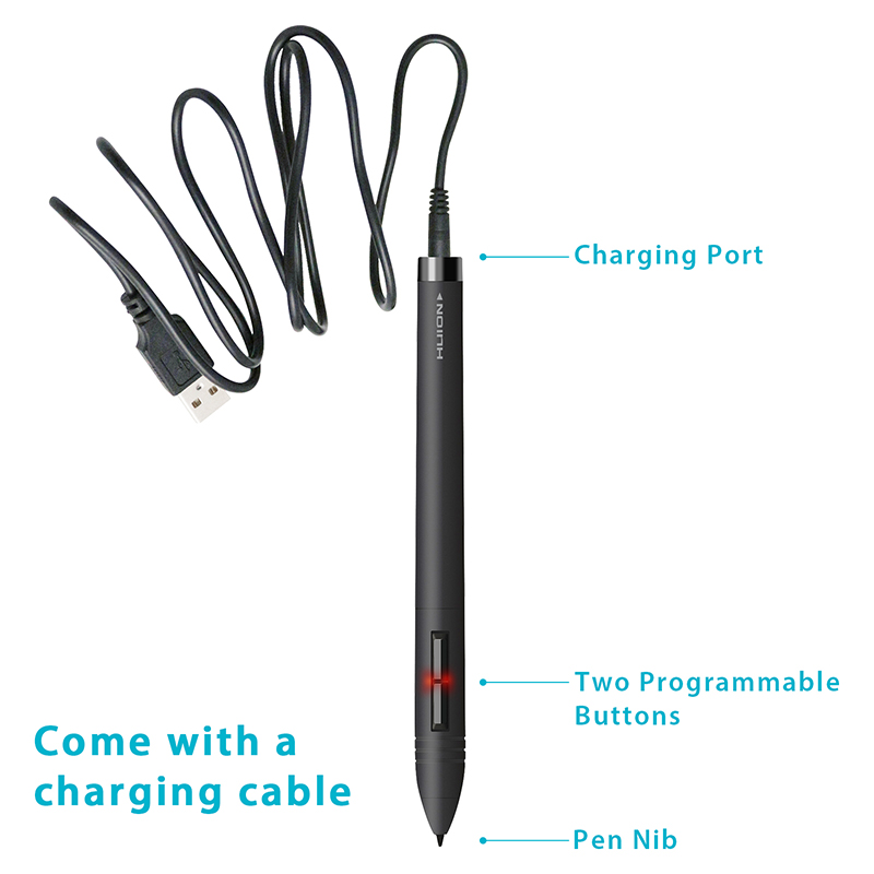 HUION PEN80 أقراص الرسم القلم  - مراجعة Huion Tablet Accessories وسعره