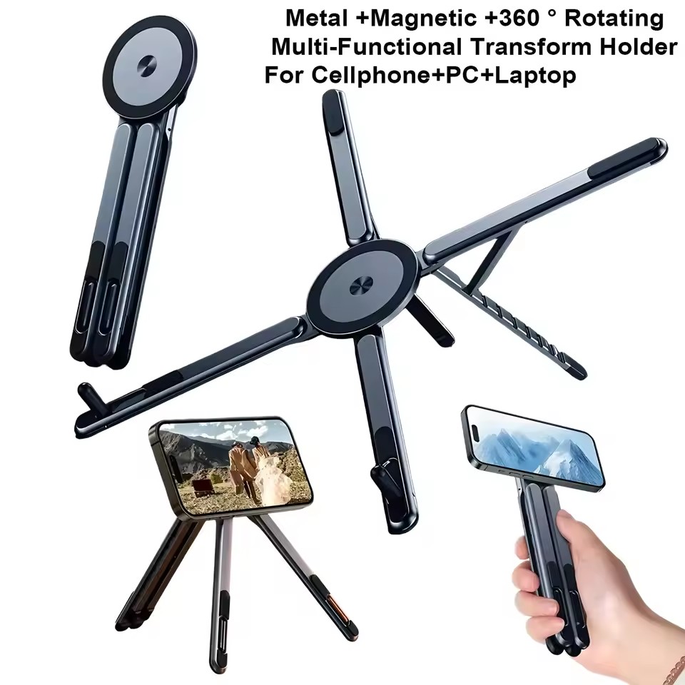 حامل هاتف مغناطيسي محمول وعصا  - مراجعة Laptop Tablet Accessories وسعره