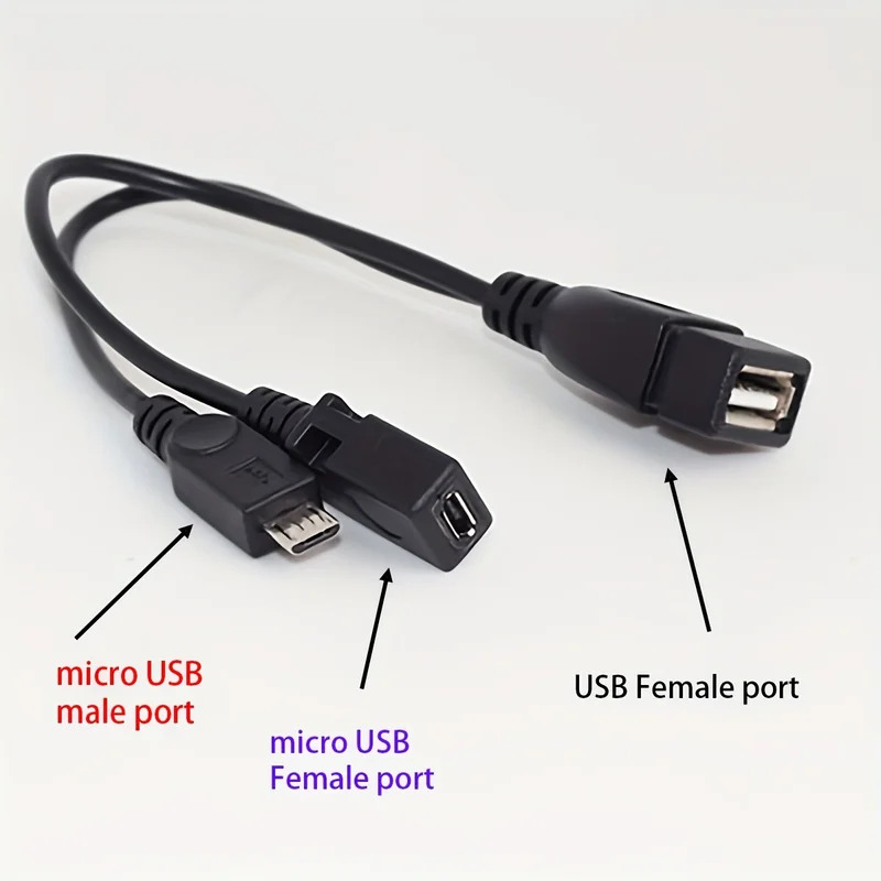 محول مقسم OTG USB إلى Micro US - مراجعة Fire Tablet Accessories وسعره