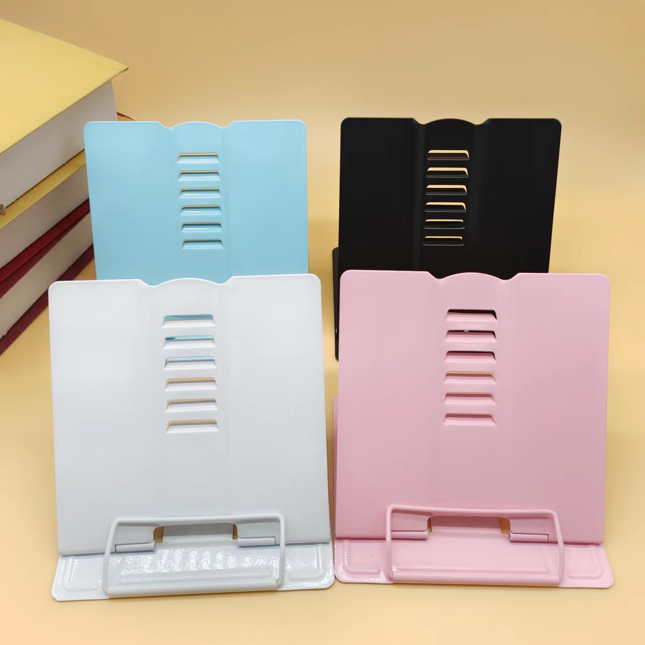 حامل كتب معدني محمول قابل للتع - مراجعة Tablet Reading Accessories وسعره