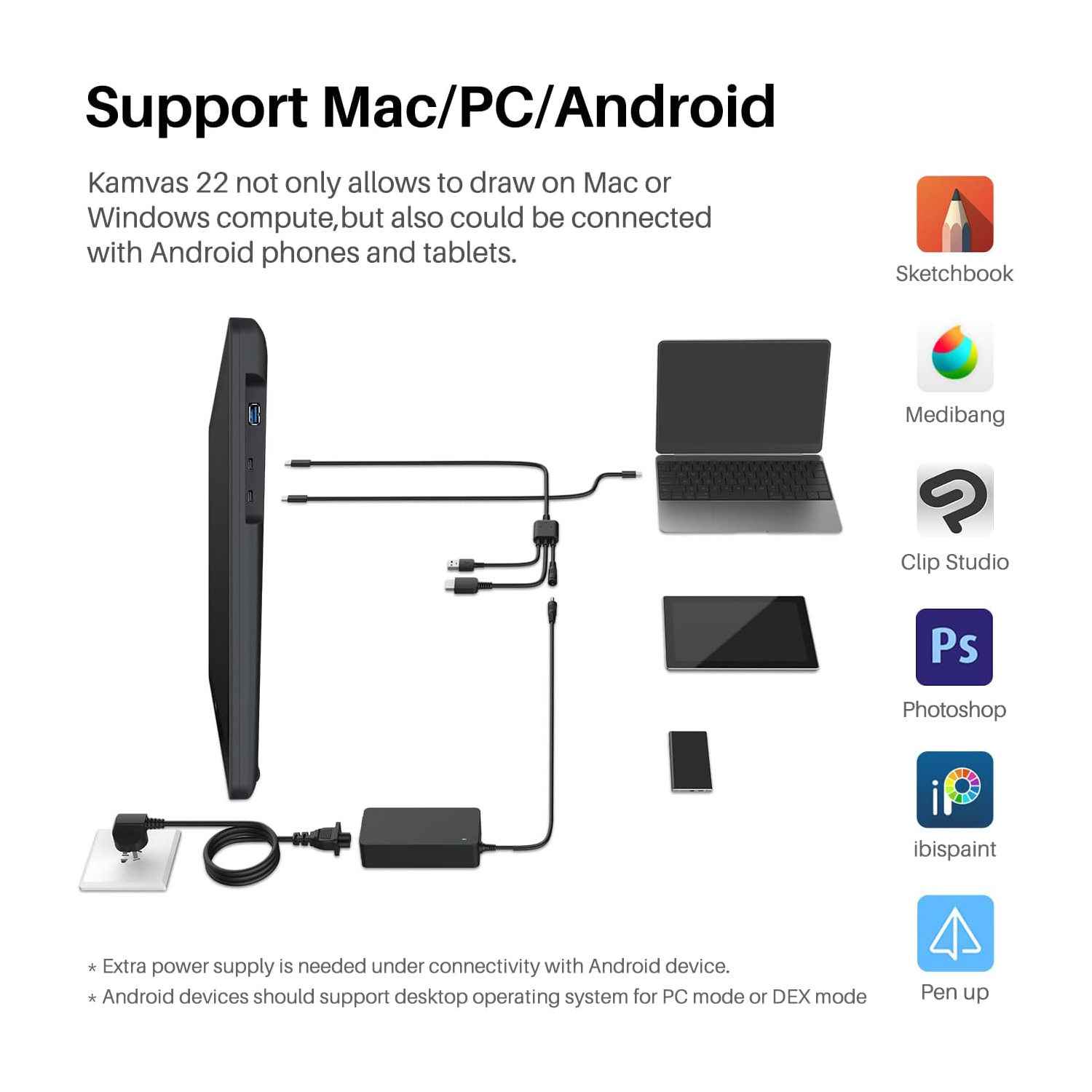 شاشة لوحية رسومات Huion-Kamvas - مراجعة Huion Tablet Accessories وسعره