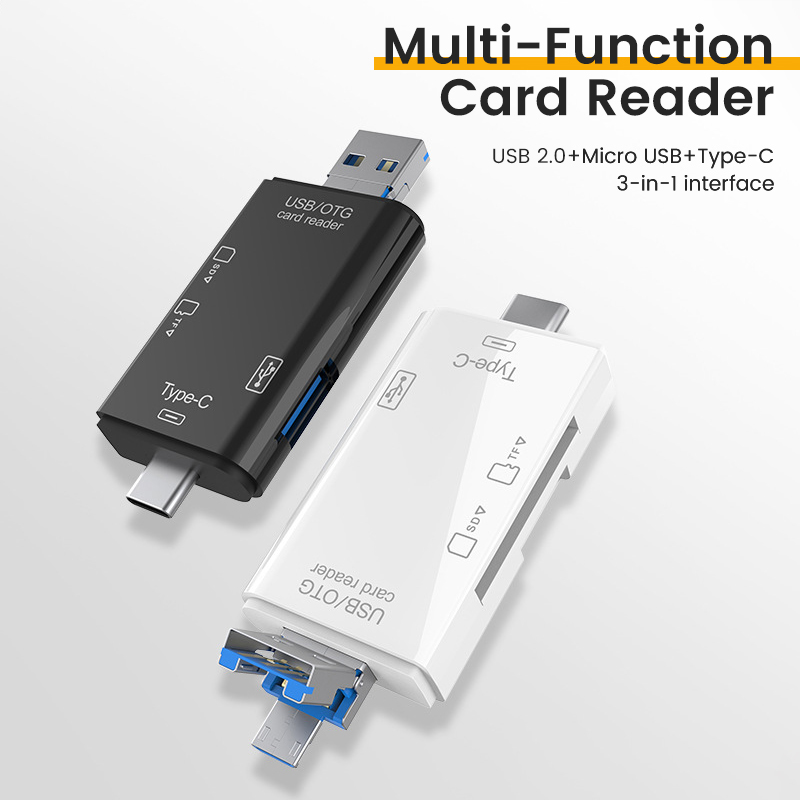 USB نوع C قارئ بطاقات 6 في 1 O - مراجعة Tablet Reading Accessories وسعره