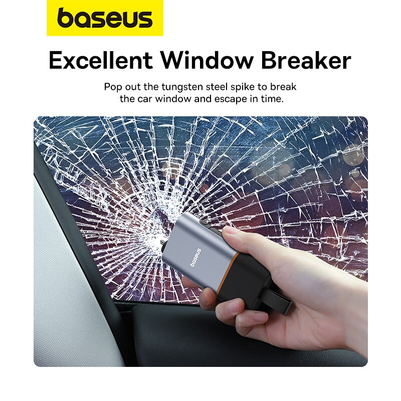 Baseus سيارة مطرقة السلامة في  - مراجعة Accessories For Android Tablet وسعره