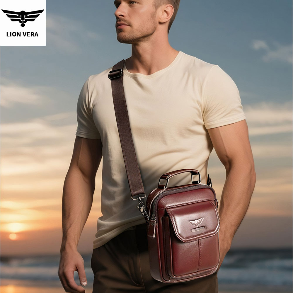 حقيبة كتف رجالية من الجلد الطب - مراجعة Tablet Accessories Bag وسعره