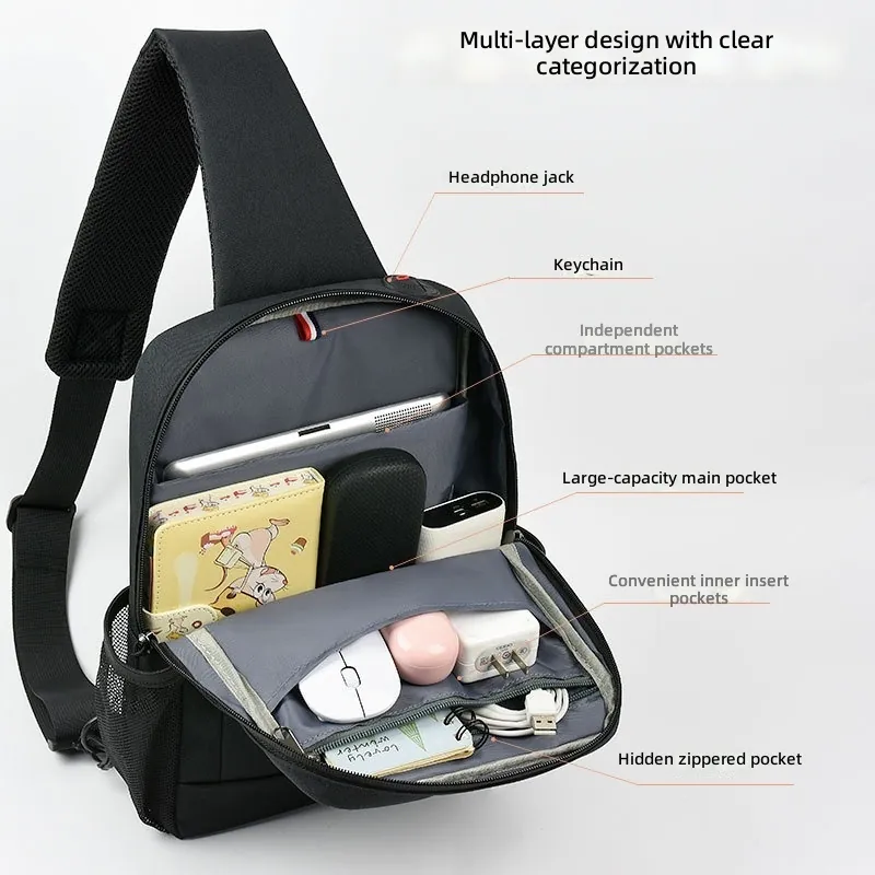 حقيبة آيباد كبيرة السعة للرجال - مراجعة Tablet Accessories Bag وسعره