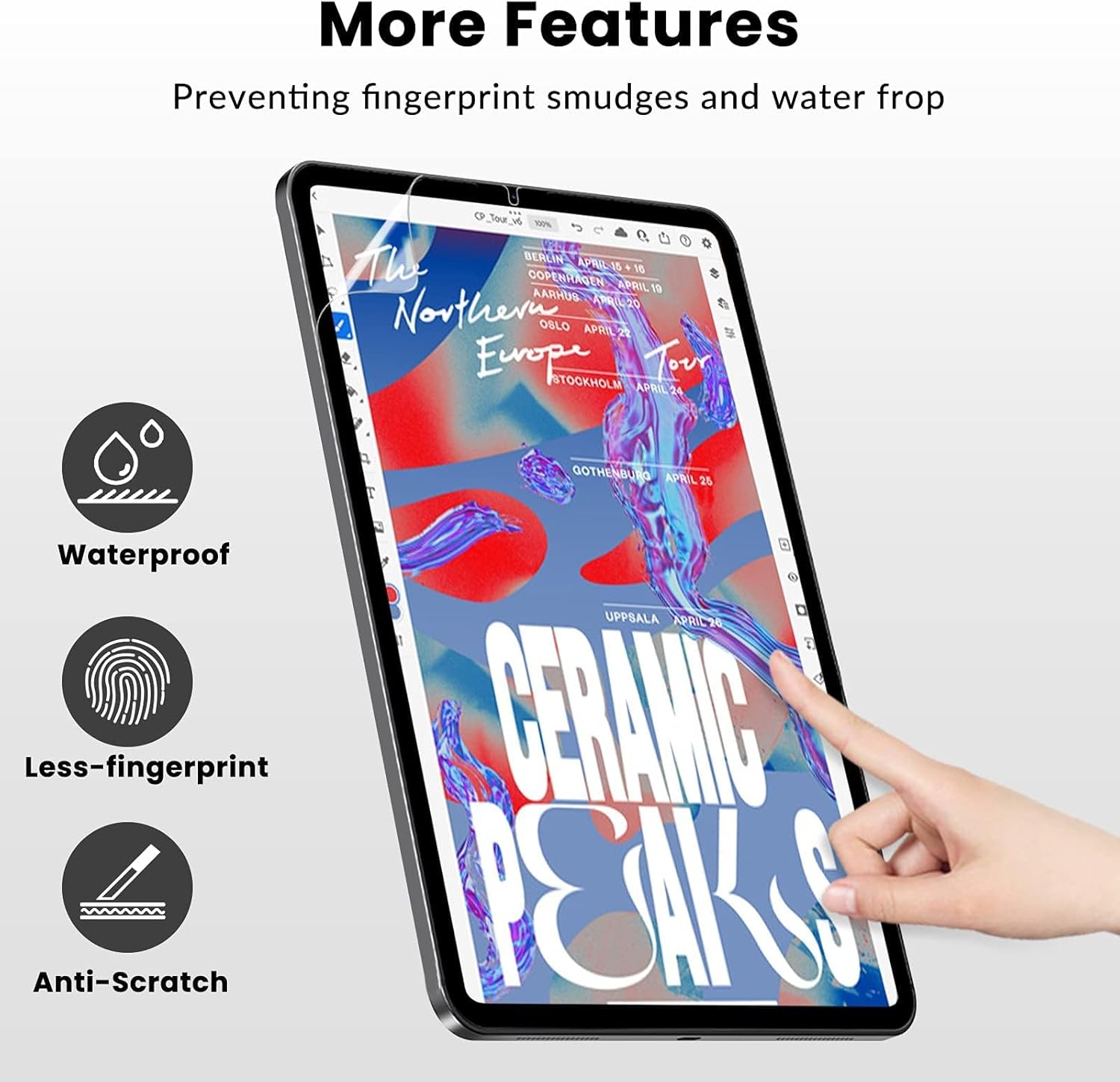 قطعتان من واقي الشاشة الورقي ا - مراجعة Samsung Tablet S10 Accessories وسعره