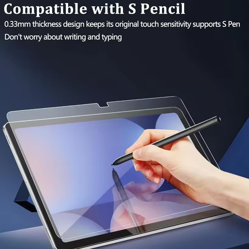 واقي شاشة من الزجاج المقوى مع  - مراجعة Samsung Tablet S10 Accessories وسعره