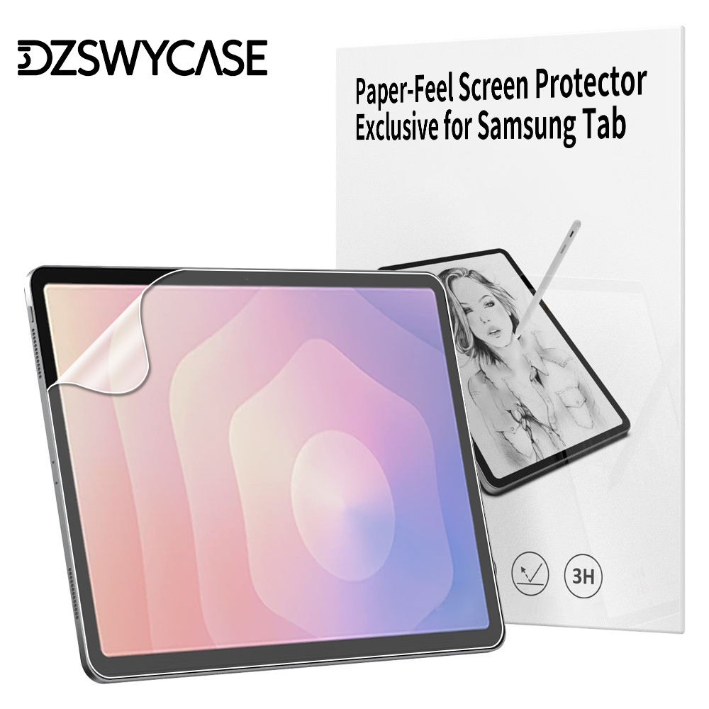 قطعتان من واقي الشاشة الورقي ا - مراجعة Samsung Tablet S10 Accessories وسعره