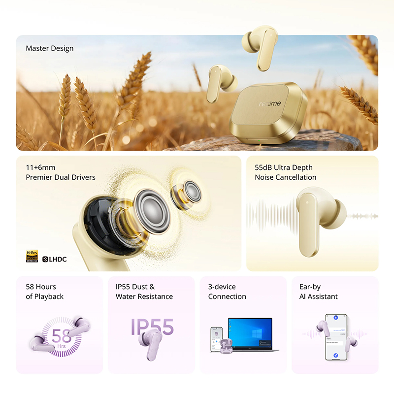 سماعات أذن لاسلكية حقيقية من ر - مراجعة Realme Tablet Accessories وسعره