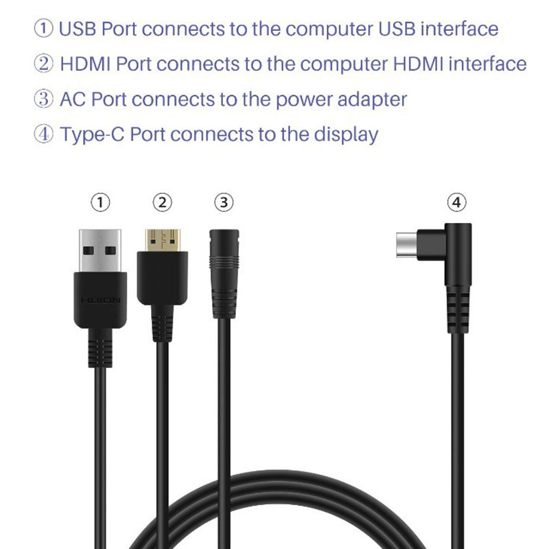 كابل Havapen 3 in 1 cb01 متواف - مراجعة Huion Tablet Accessories وسعره