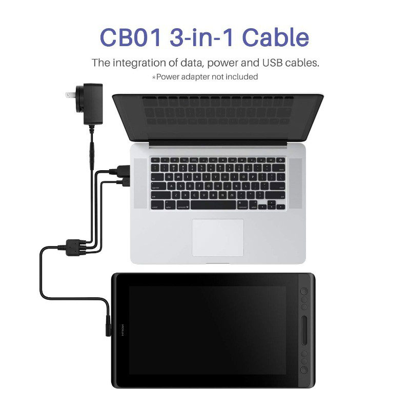 كابل Havapen 3 in 1 cb01 متواف - مراجعة Huion Tablet Accessories وسعره
