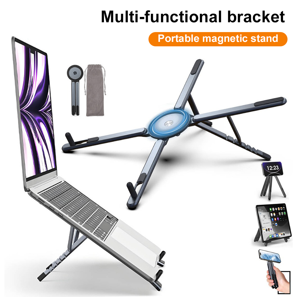 حامل هاتف مغناطيسي محمول وعصا  - مراجعة Laptop Tablet Accessories وسعره