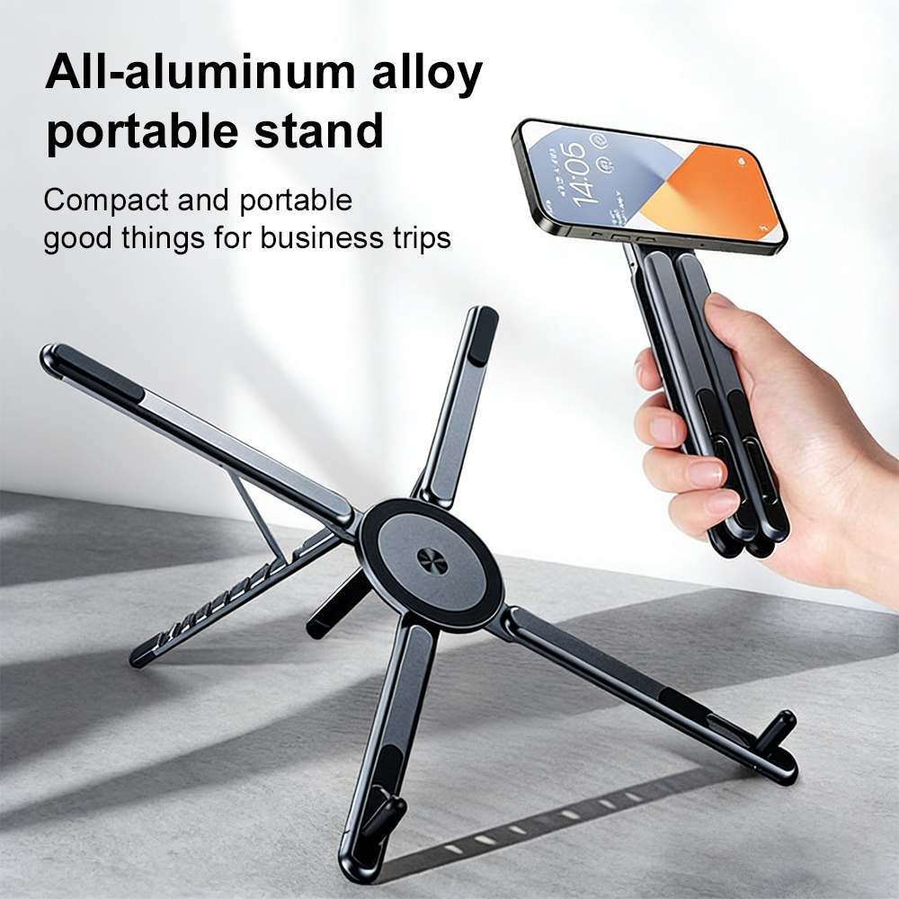 حامل هاتف مغناطيسي محمول وعصا  - مراجعة Laptop Tablet Accessories وسعره