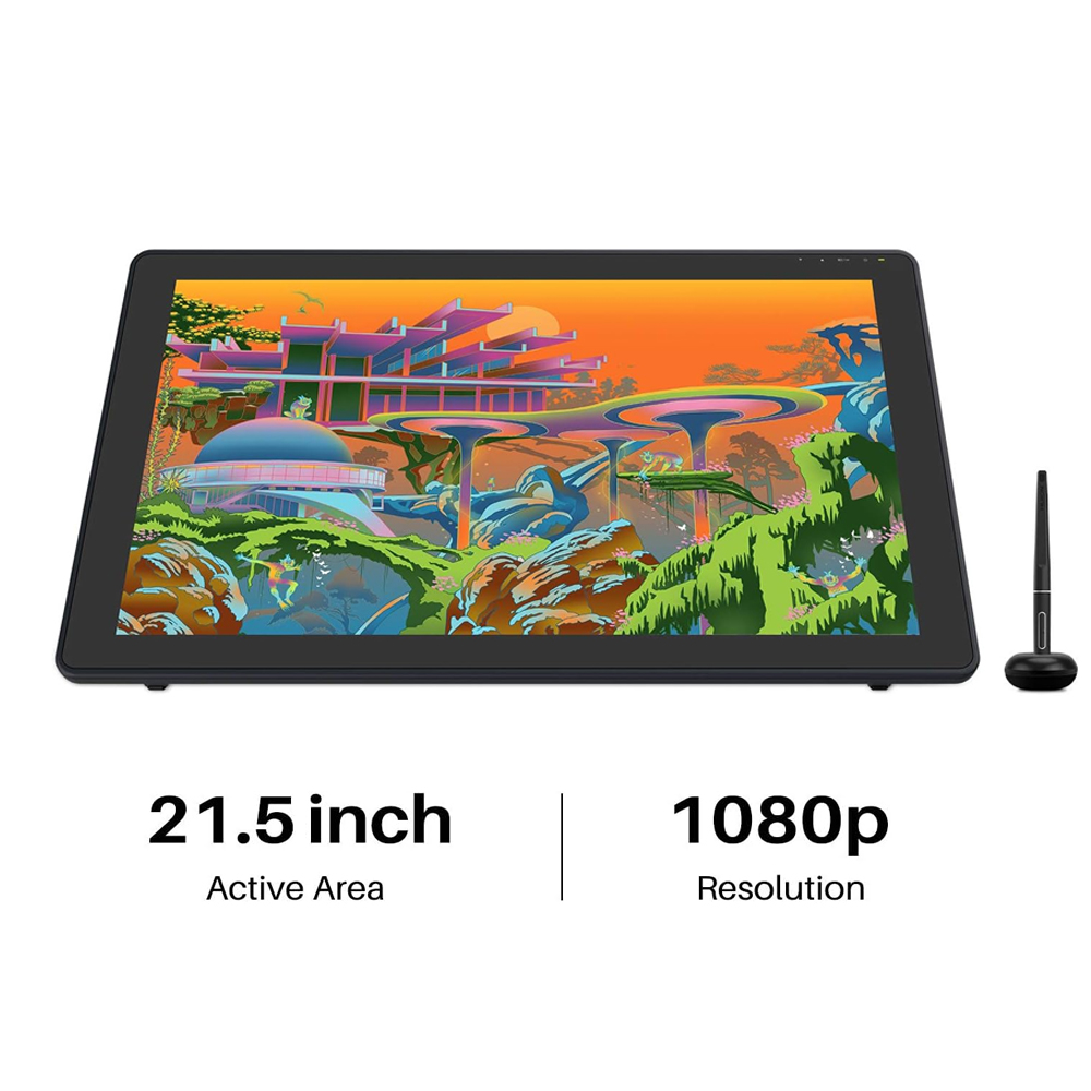 شاشة لوحة رسومات Huion مقاس 21 - مراجعة Huion Tablet Accessories وسعره